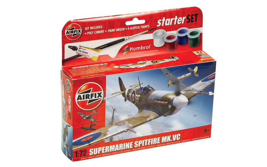 Supermarine Spitfire Mk Vc Small Starter Set 1/72 Scale Airfix A55001