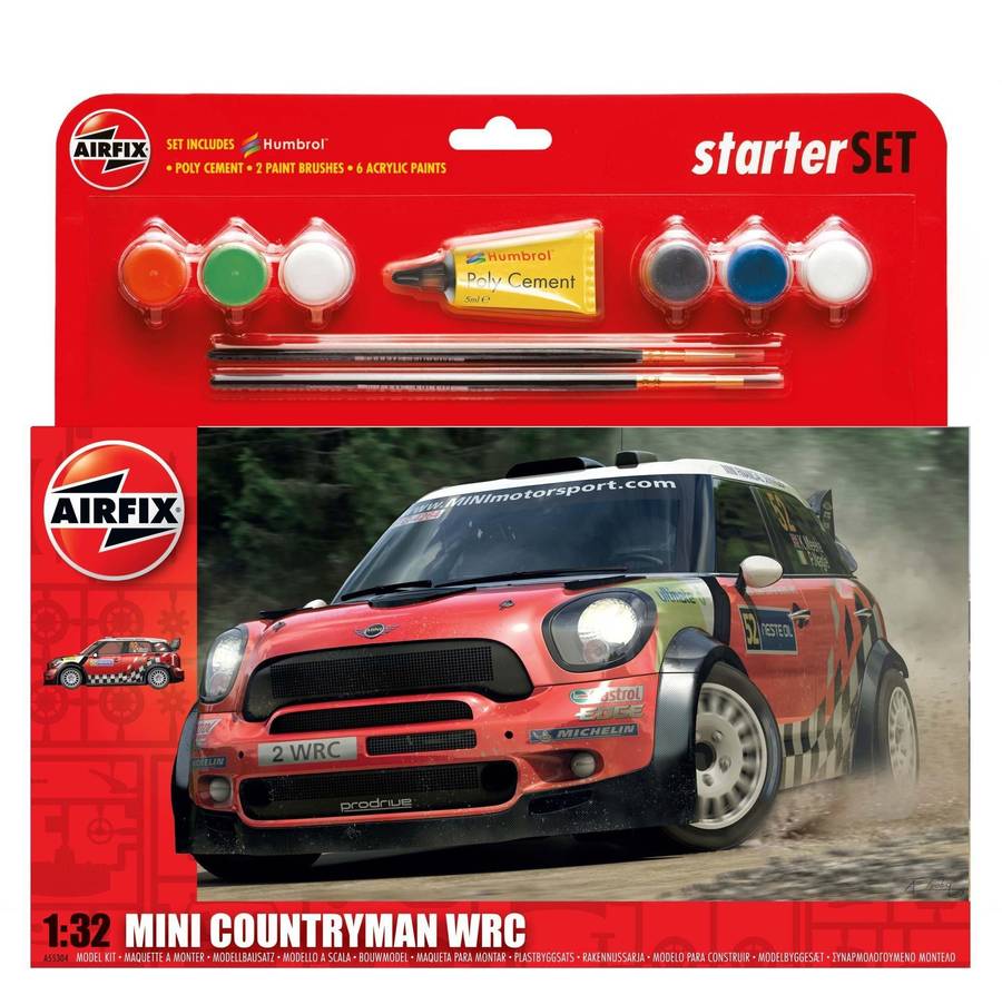 Mini Countryman WRC Large Starter Set 1/32 Scale Airfix A55304