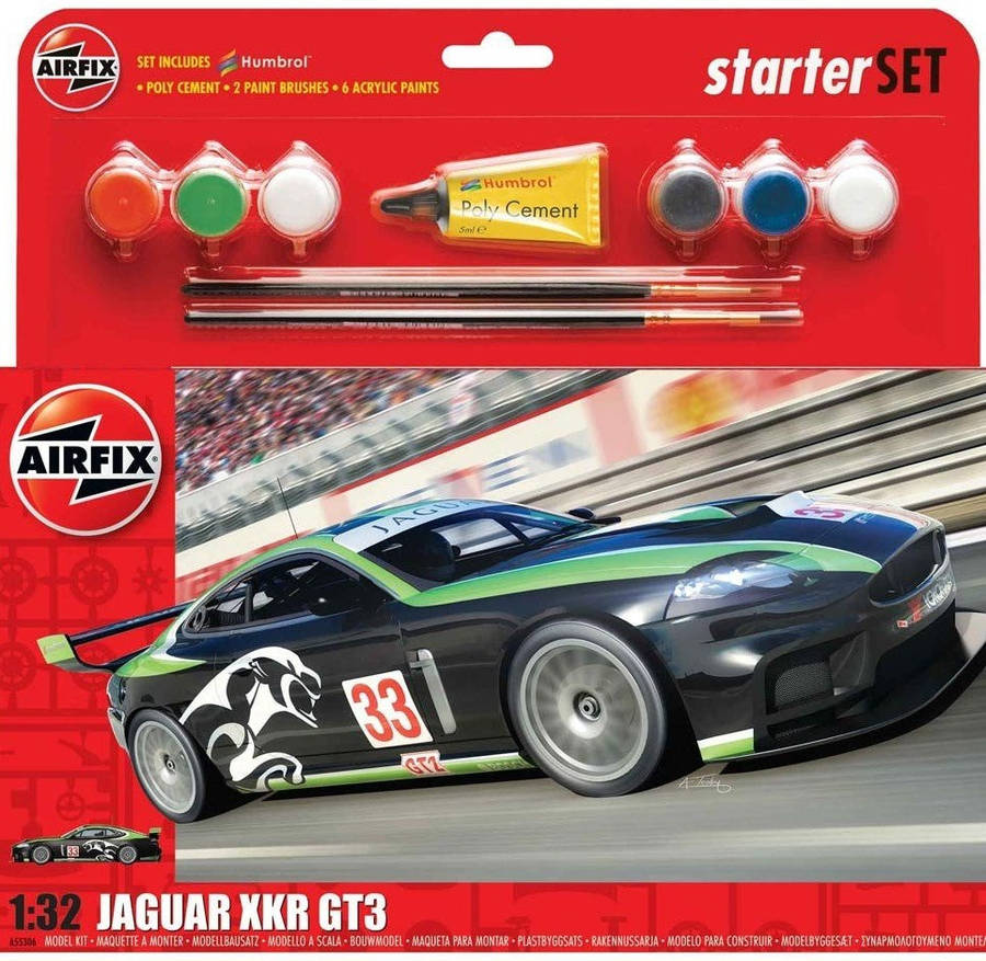 Jaguar XKR GT3 Gift Set 1/32 Scale Airfix A55306A