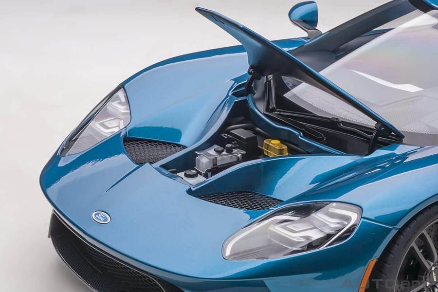 Ford Gt Liquid Blue 2017 1/12 Scale Auto Art AA12107