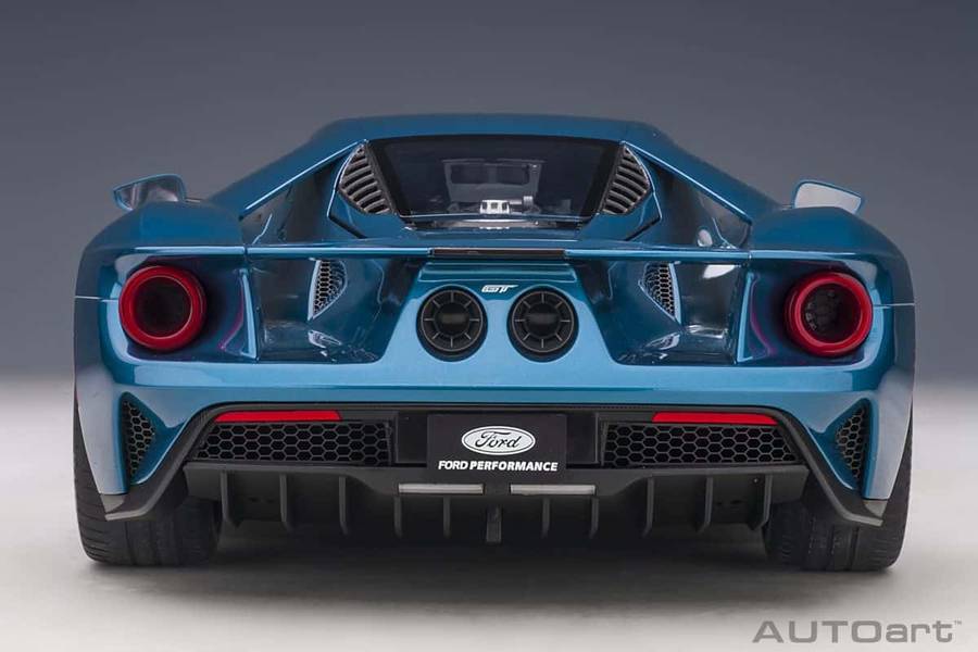 Ford Gt Liquid Blue 2017 1/12 Scale Auto Art AA12107