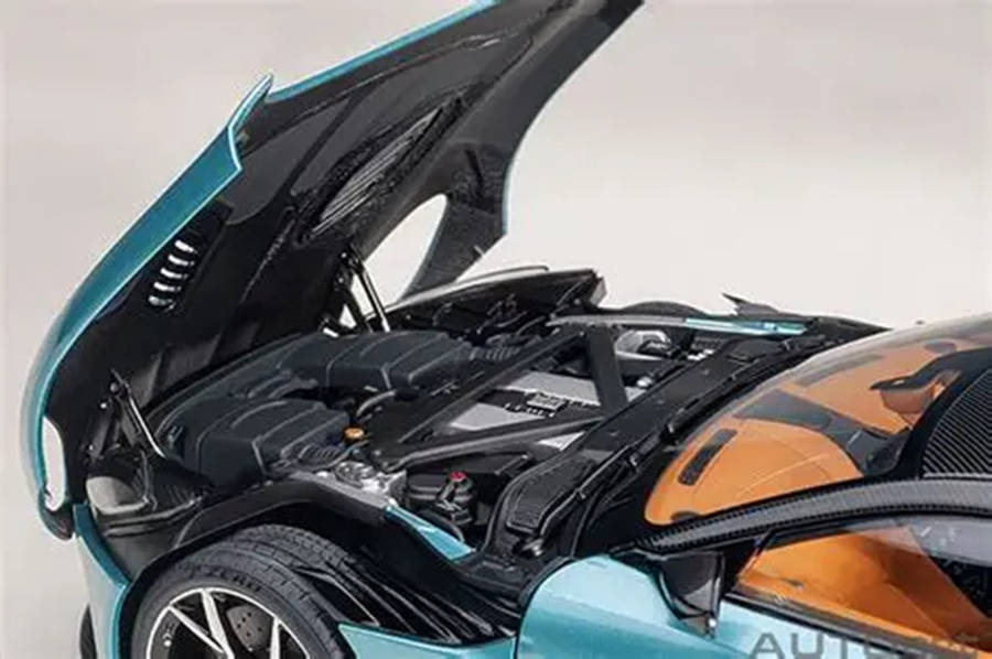 Aston Martin DBS Superleggera Pearl Blue 1/18 Scale Auto Art AA72099