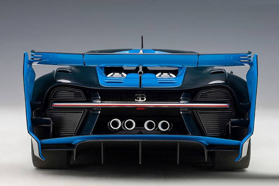 Bugatti Vision Gran Turismo Bugatti Light Blue/Carbon  1/18 Scale Auto Art AA70986