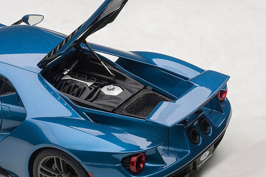 Ford Gt Liquid Blue 2017 1/18 Scale Auto Art AA72942