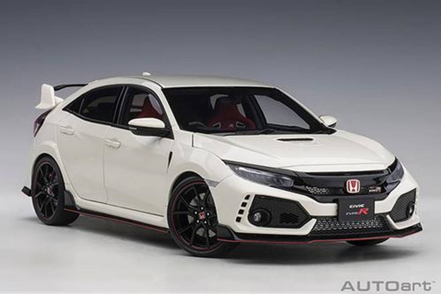 Honda Civic Type R Fk8 Championship White  1/18 Scale Auto Art AA73266