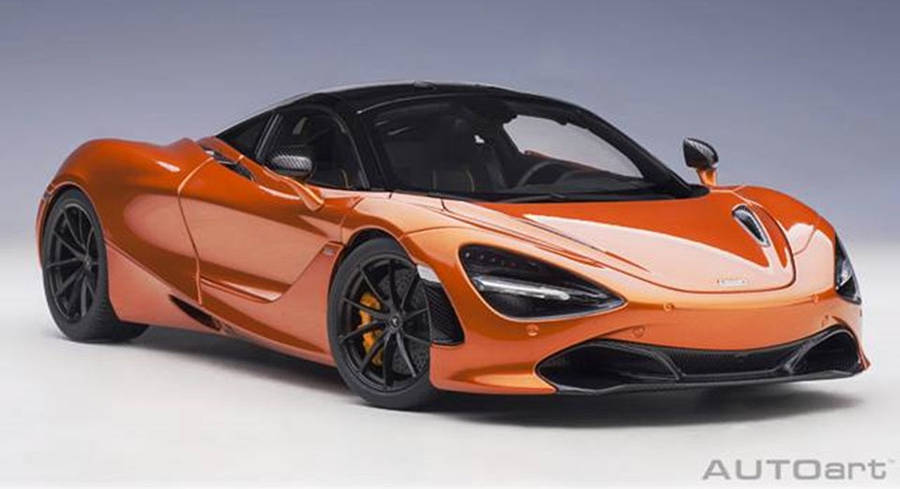 Mclaren 720s Azores Orange 1/18 Scale Auto Art AA76074