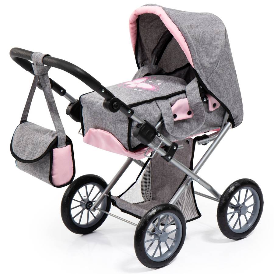 City Star Dolls Pram (Pink/Grey) Fairy Bayer Bay13633AA