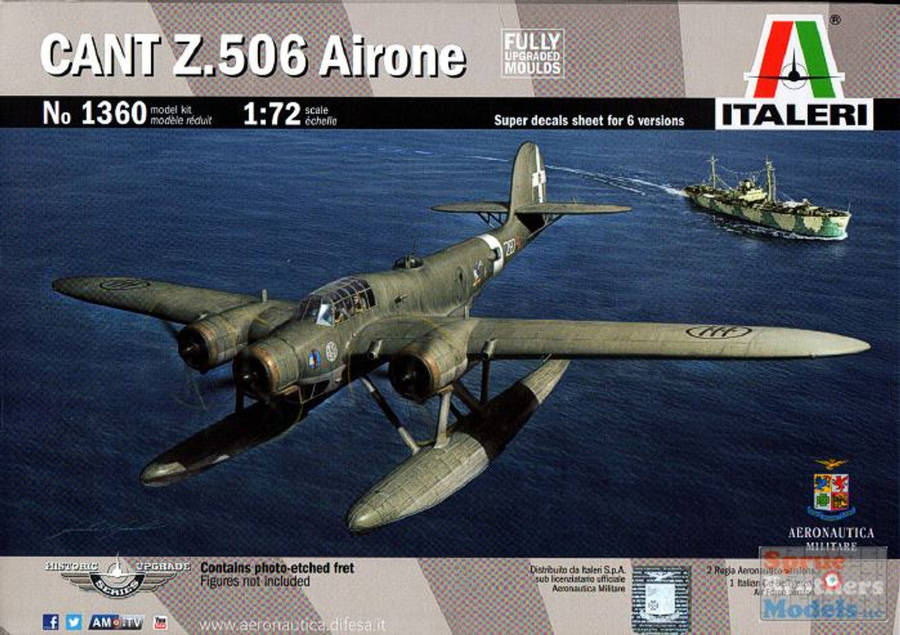 CANT Z.506 Airone 1/72 Scale Italeri 1360