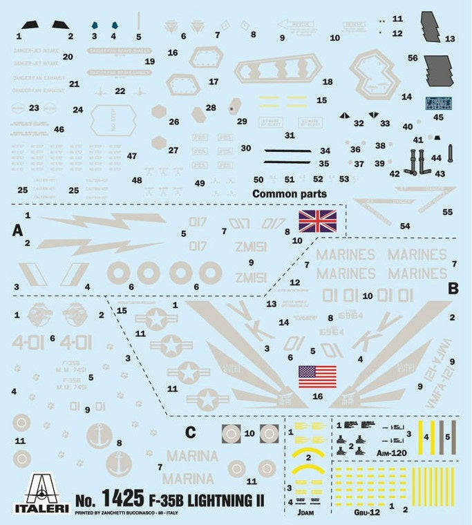 Lockheed Martin F-35B Lightning II 1/72 Scale Italeri IT1425