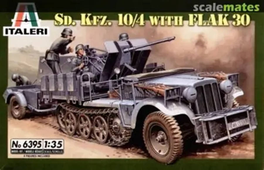 Sd. Kfz. 10/4 with FLAK 30 1/35 Scale Italeri 6395