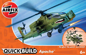 Quickbuild Apache Helicopter Airfix J6004