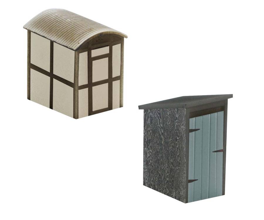 Utility Lamp Huts x 2 00 Gauge Hornby 9782