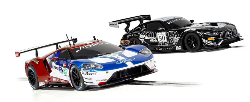 ARC AIR GT Challenge Mercedes GT3 v Ford 1/32 Scalextric C1403P