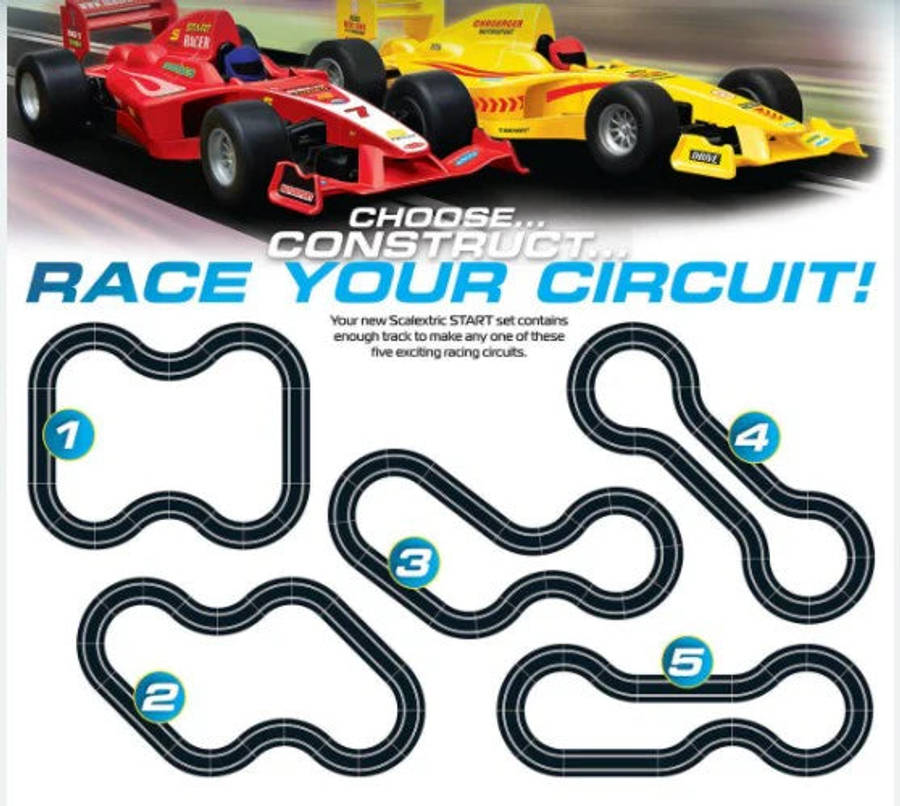 Formule 1 Challenge Start Set - 1/32 Scale - Scalextric - SCAC1408P