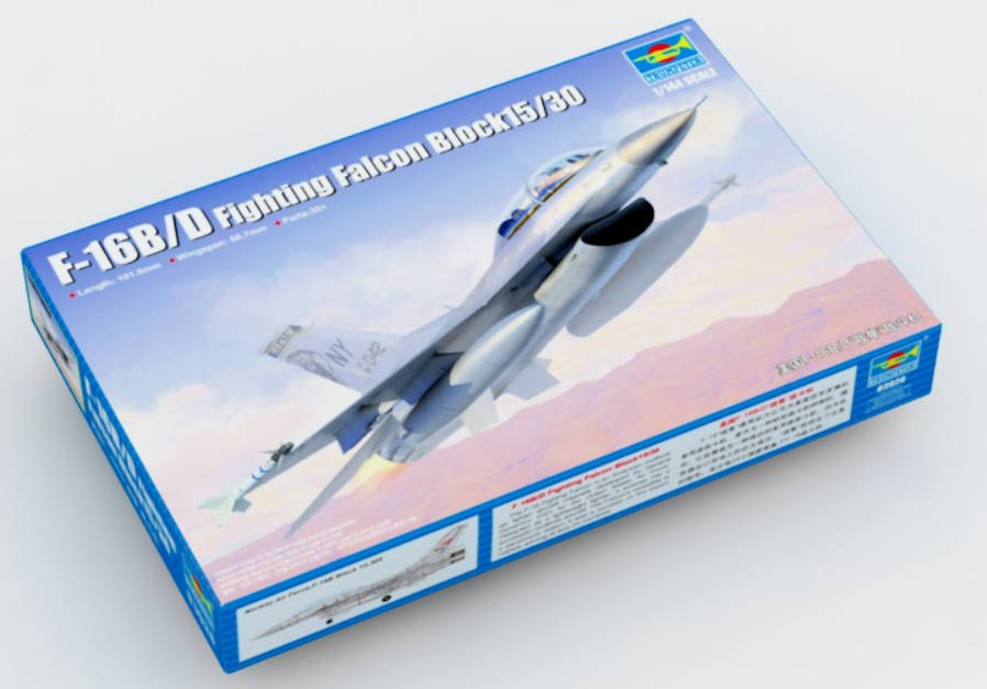 F-16B/D Fighting Falcon Block 15/30 1/144 Scale Trumpeter 03920