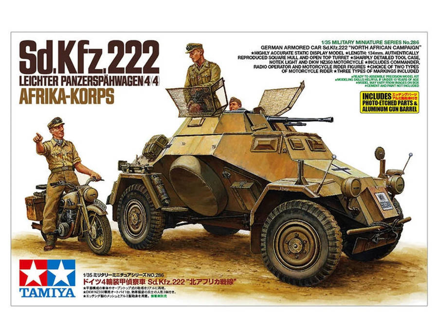 Sd.Kfz.222 North Africa - 1/35 Scale - Tamiya - TAM35286