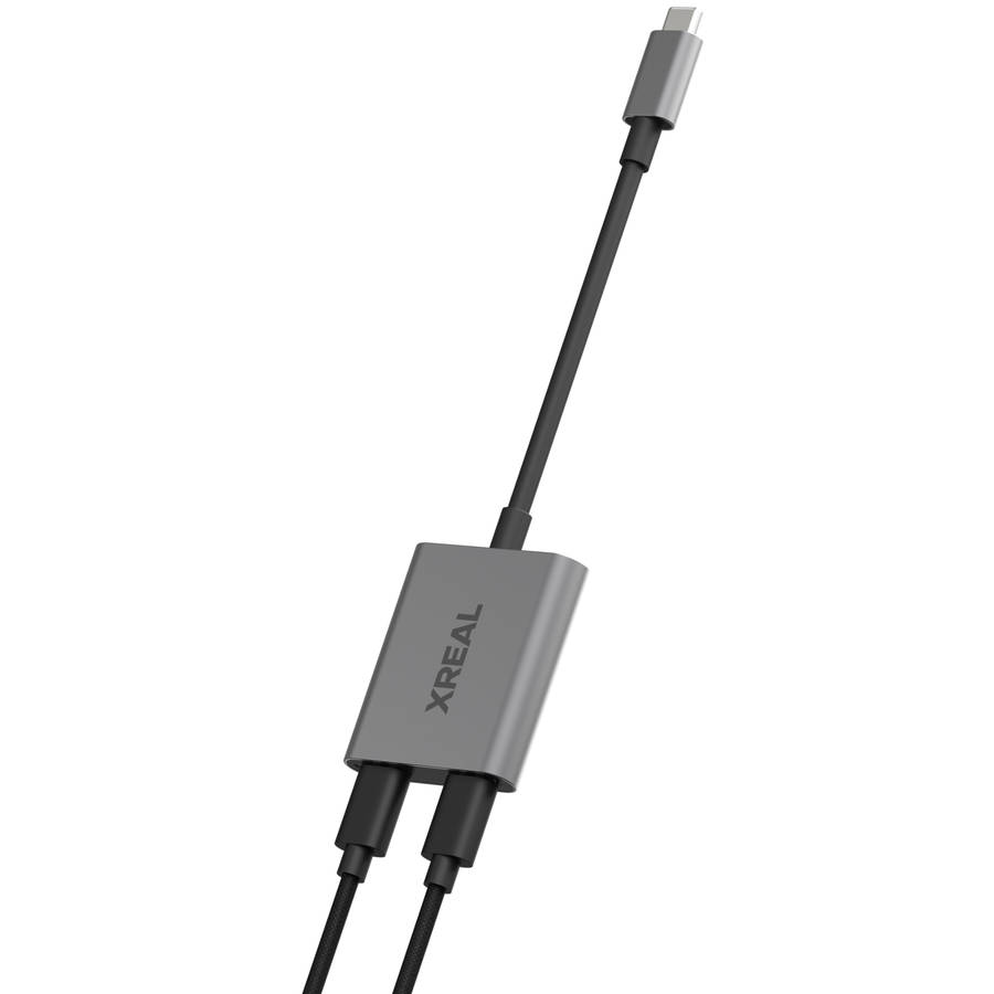 XREAL Hub  Dual USB-C Adapter for Xreal AR Glasses, 120Hz, Fast Charging