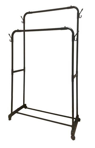 Multi-purpose Hanging Rack With Wheels - Black