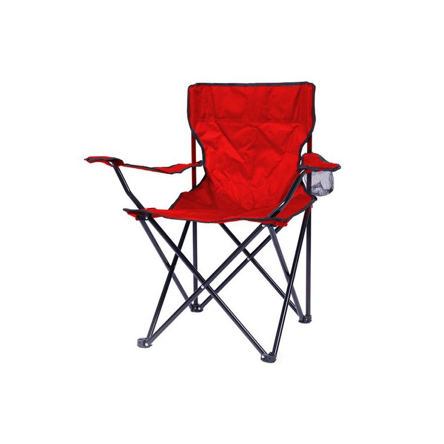 ZS - Foldable Outdoor Camping Chair with Carry Bag - Black