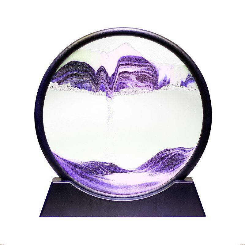 ZS - 3D Dynamic Moving Sand Art 26CM - Grey