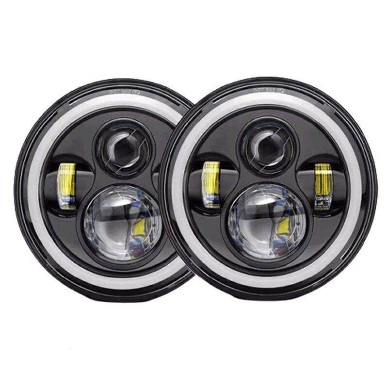 ZS - 2PCS 7 Inch Round LED Headlights For Jeep