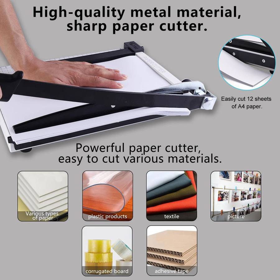 ZS - Guillotine Paper Cutter Slicer Trimmer Stack Paper Cutter Automatic Clamp