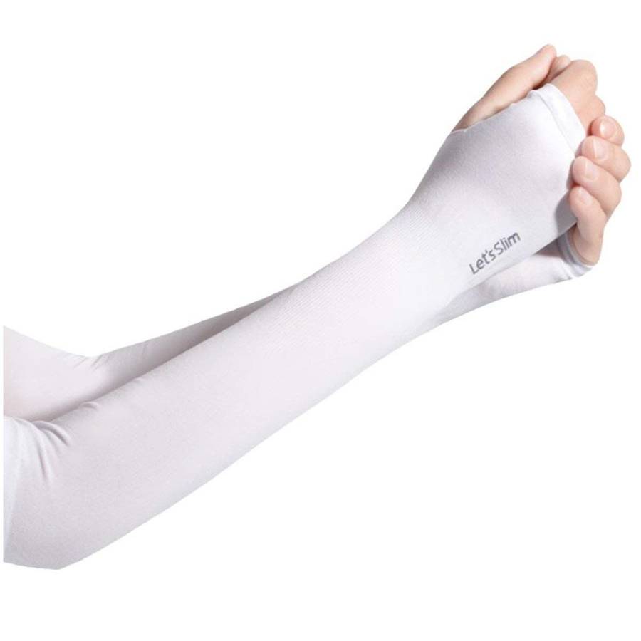 ZS - Best Lets Slim Outdoor Unisex Arm Sleeves Sport Cooling UV Sun Protection - Black