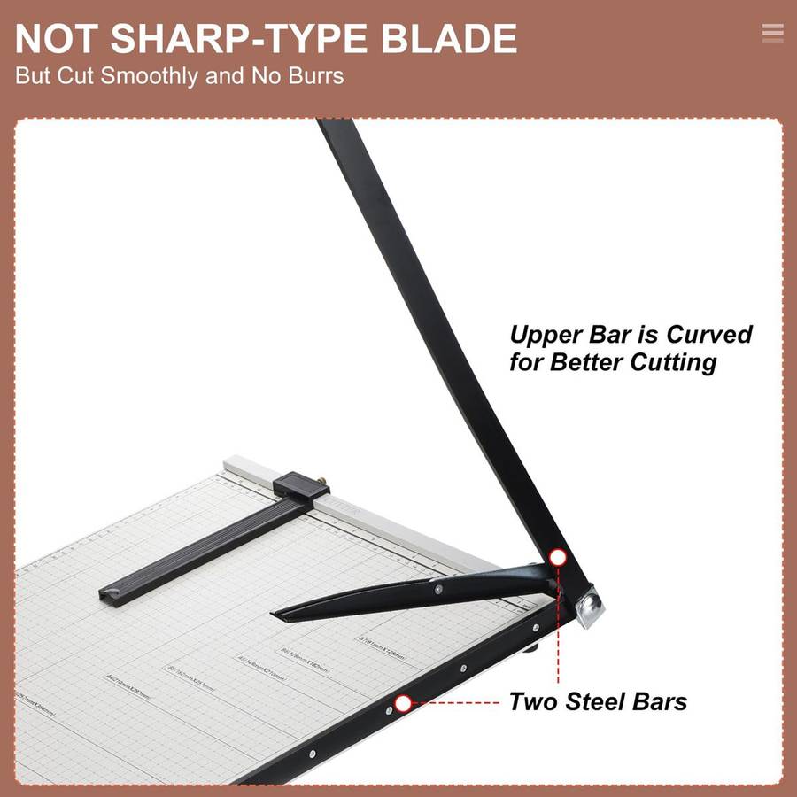 ZS - Guillotine Paper Cutter Slicer Trimmer Stack Paper Cutter Automatic Clamp