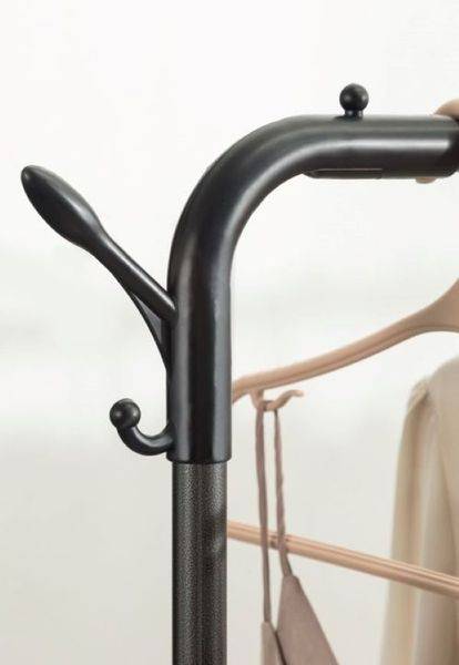Multi-purpose Hanging Rack With Wheels - Black