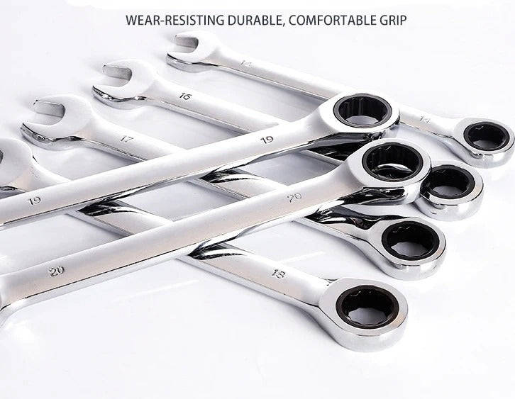 ZS - 20 Piece Chrome Vanadium Ratchet Spanner Set 6mm to 32mm