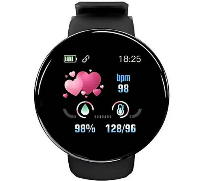 Smart watch D18 Smartwatch - Baby Blue