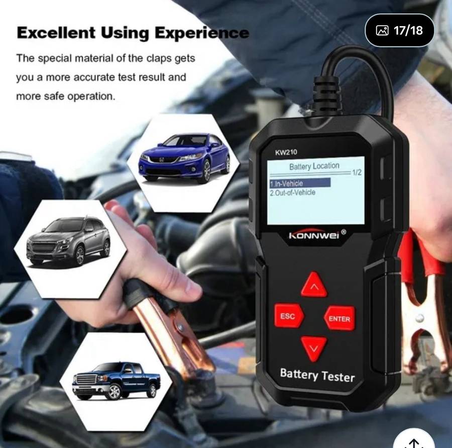 ZS - Konwei KW210 12V Battery Tester