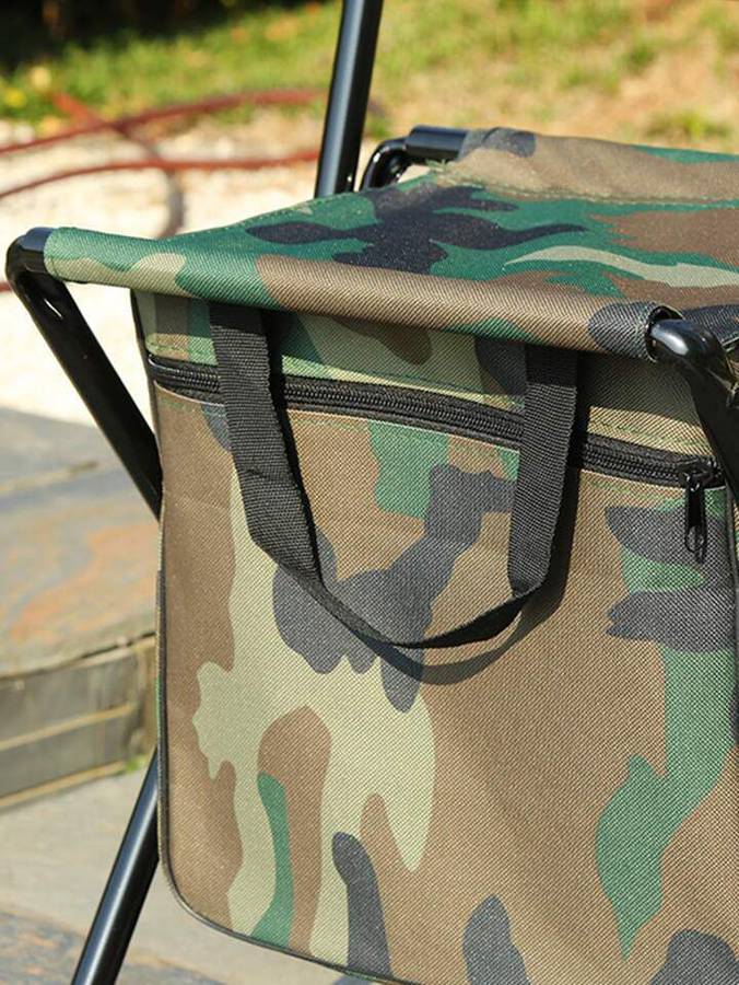 ZS - Foldable Camping & Fishing Chair with Storage