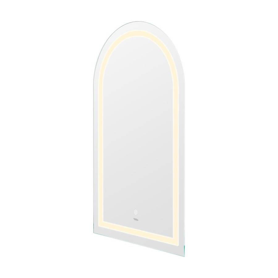 ZS - Frameless Arched Bathroom Mirror 110 x 70 cm with LED lighting