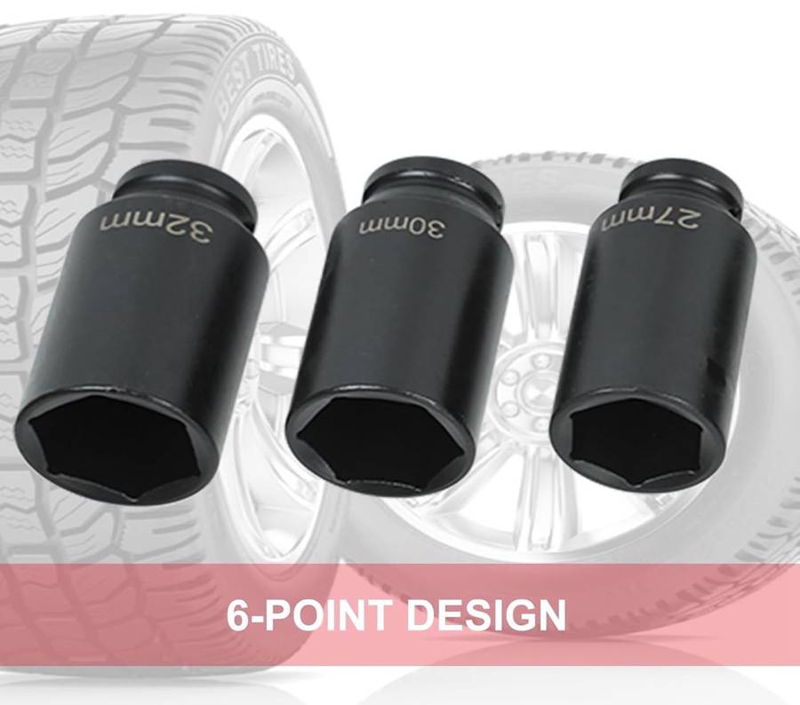 ZS - 35 Pieces 1/2 inch Heavy Duty Impact Socket Set