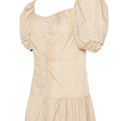 Maxi Linen Dress Beige
