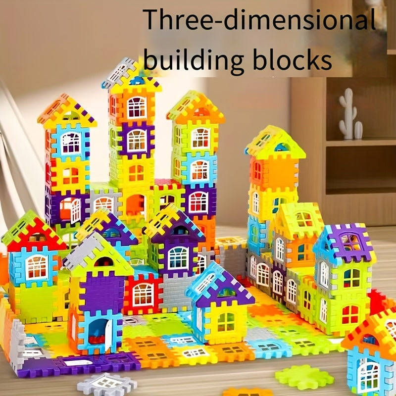 130pcs Kids Building Blocks Set - Large Particle Interlocking Bricks
