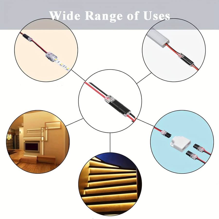 5pcs 2 Pin Power Connector Plug - Quick Connectors