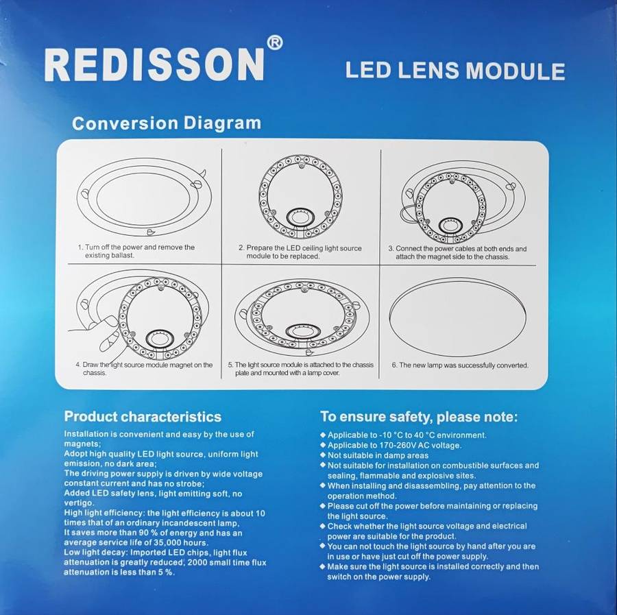 Redisson 24W Round LED Lens Module
