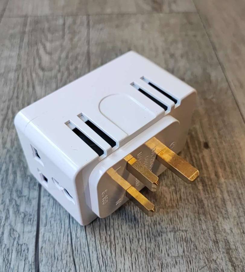 Universal 13Amp 4Way Travel Adaptor - Charge Multiple Devices on the Go