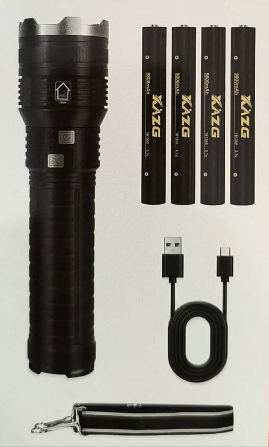 XA-G20 Aluminum Alloy High Power Led Flashlight with 181350 Lithium Batteries