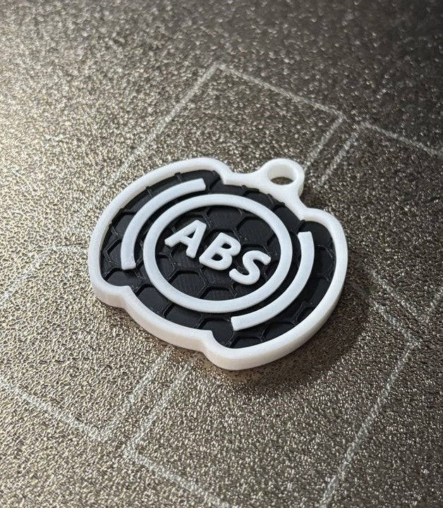 "ÁBS" 3D Printed Honeycomb Key Chain