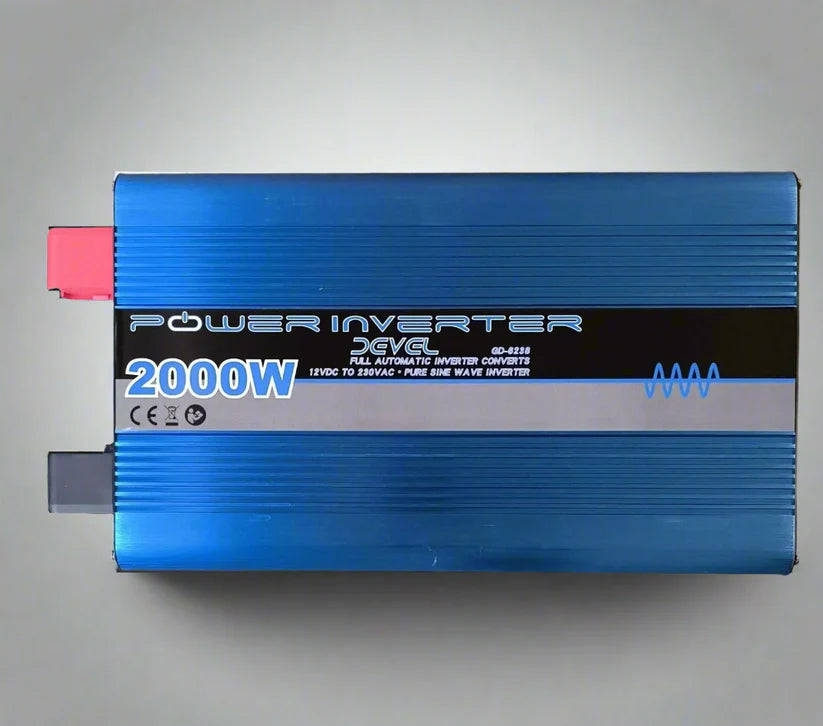 Devel 2000Watt 12v DC to 220v c Pure Sine Inverter - Clean and Stable Power for Sensitive Electro...