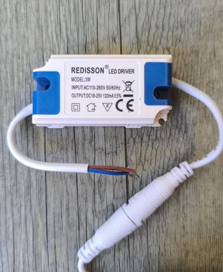 REDISSON 3Watt 250v AC 6500K Cool White LED Flush Mount Downlight
