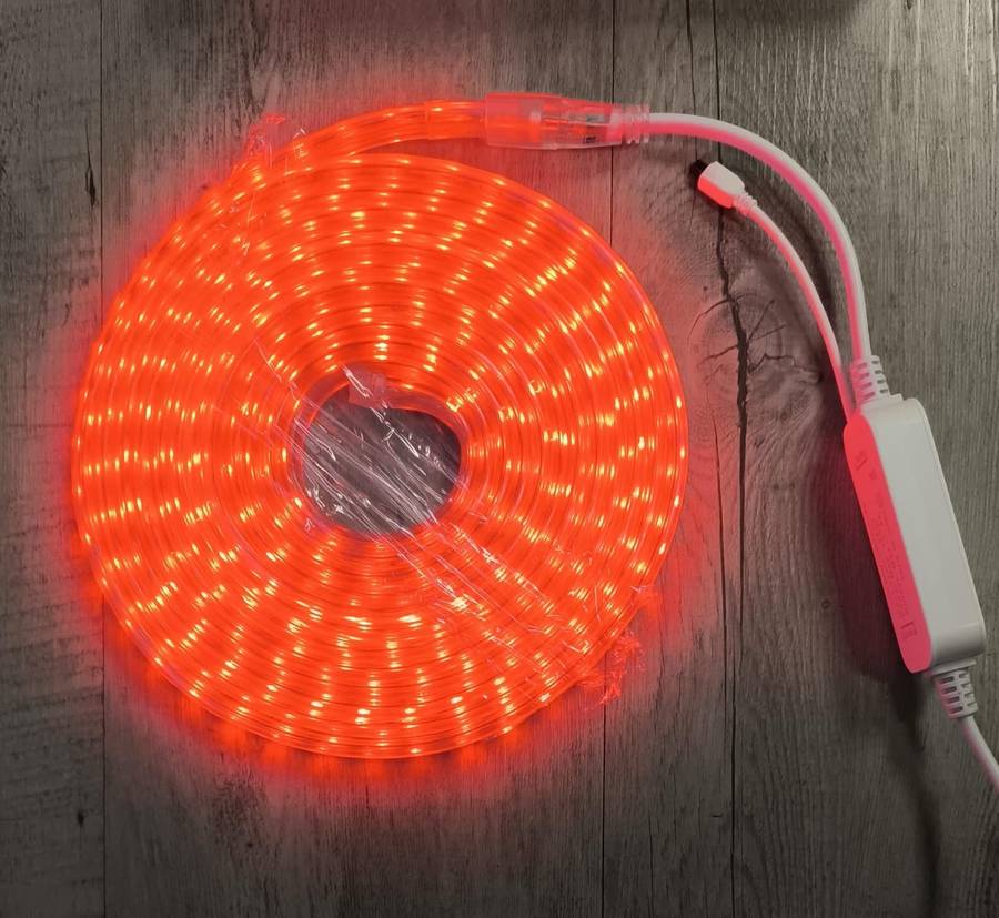 Redisson 15Meter 220vAC Waterproof RGB Remote Controlled 5050LED Strip