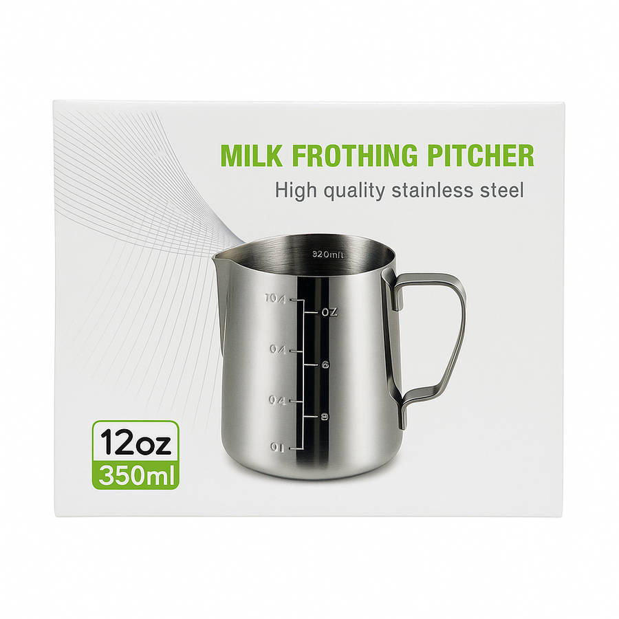 High Quality Stainless Steel Milk Frothing Pitcher - 350ml