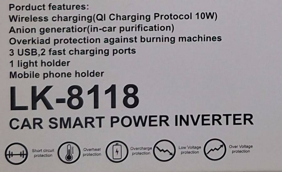 Optimize Your Ride with Andowl Smart Power Inverter: Wireless Charging for Cars