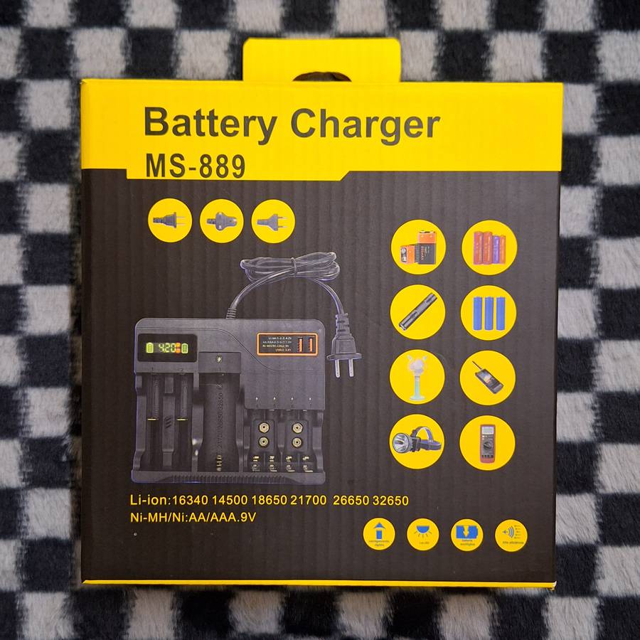 Li-ion:16340, 14500, 18650 21700, 26650, 32650Ni-MH/Ni:AA/AAA.9V Battery Charger