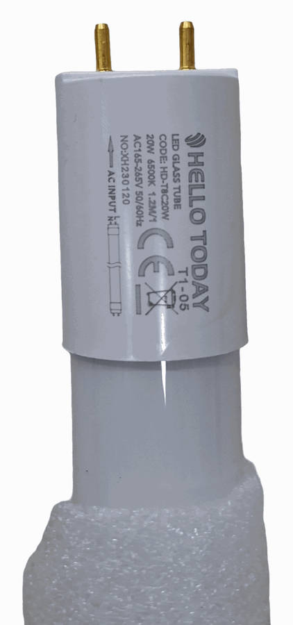 1.2M 6500k Hello Today LED T8 Tube Light - 20w