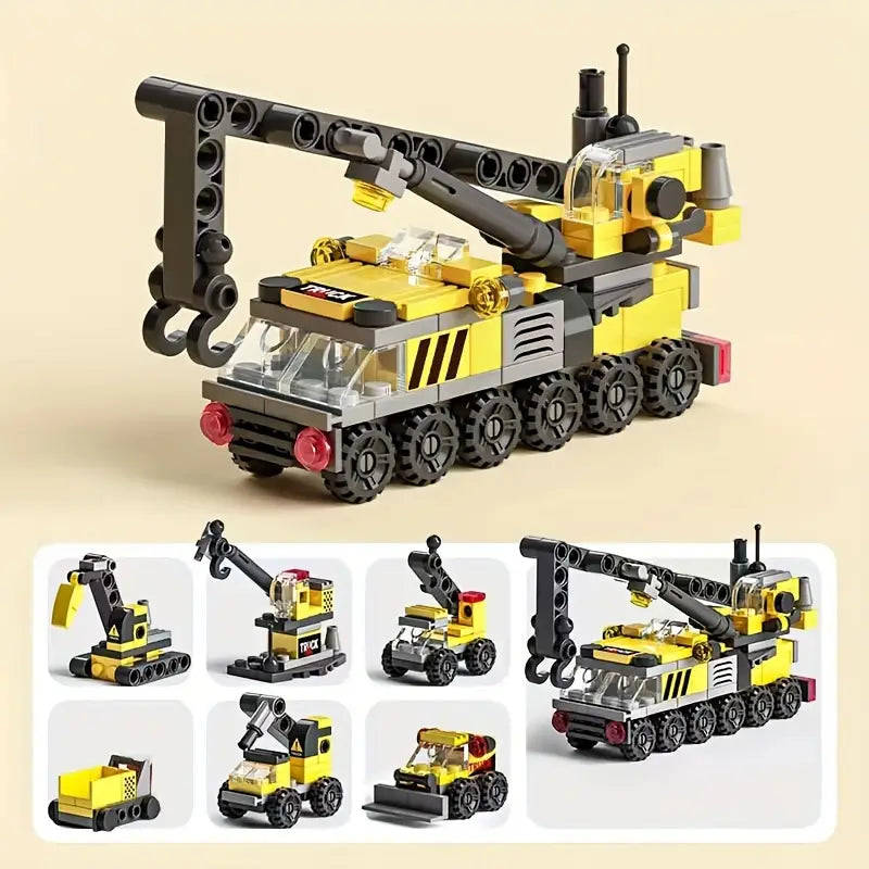 142pcs City Engineering Building Blocks Set